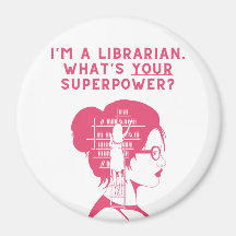 Ich bin eine Bibliothekarin - Magnet