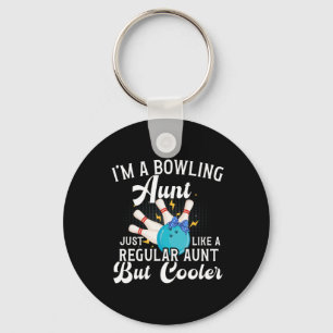 Ich bin eine Bowling-Tante einer Bowlertante, Bowl Schlüsselanhänger