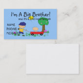 Ich bin eine Bruder-Telefonkarte Telefonnummerkarte (Vorne/Hinten)