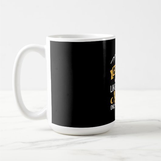 Ich bin eine Camping Mutter Kaffeetasse (Links)