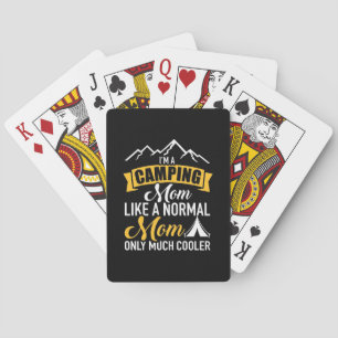 Ich bin eine Camping Mutter Spielkarten