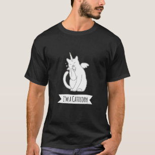 Ich bin eine Caticorn Unicorn Cat Caticorn Liebe M T-Shirt