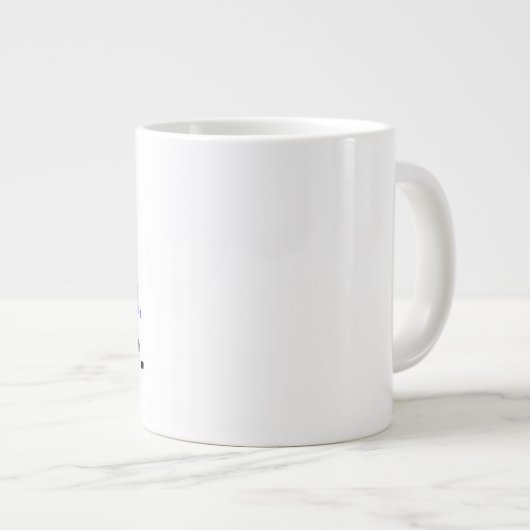 "Ich bin eine Chefin, höre mich brüllen." Jumbo-Tasse (Vorderseite Rechts)