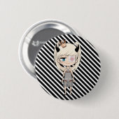Ich bin eine Chibi Prinzessin Pin Button (Vorne & Hinten)