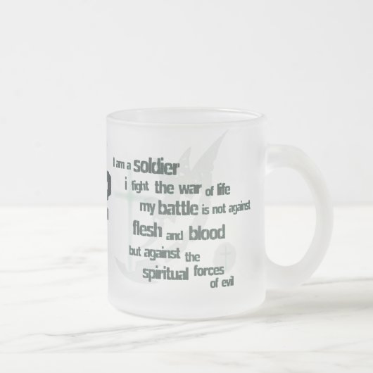 Ich bin eine christliche mattierte Tasse des (Rechts)