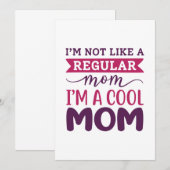 Ich bin eine Coole Mama Dankeskarte (Vorne/Hinten)