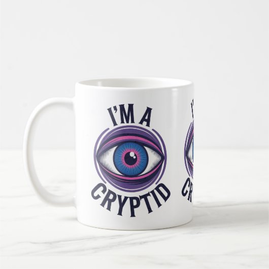Ich bin eine Cryptid Coffee Drink Tasse (Links)