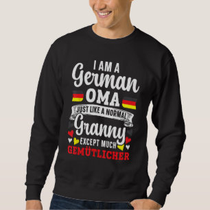 Ich bin eine deutsche Oma Oma Deutschland-Flagge Sweatshirt