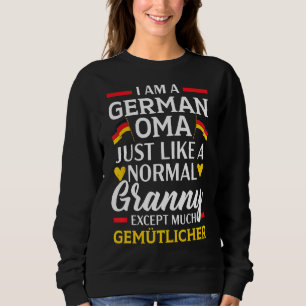 Ich bin eine deutsche Oma Oma Deutschland-Flagge Sweatshirt