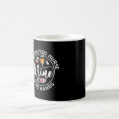 Ich bin eine Dialyse Nurse Good Hands Tech Nephrol Kaffeetasse (VorderseiteRechts)