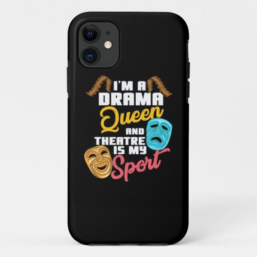 Ich bin eine Drama-Königin Case-Mate iPhone Hülle (Rückseite)
