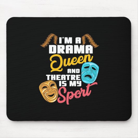Ich bin eine Drama-Königin Mousepad (Vorne)