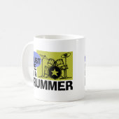 Ich bin eine Drummer-Tasse Kaffeetasse (Vorderseite Links)