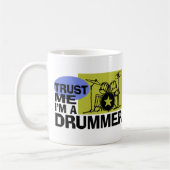 Ich bin eine Drummer-Tasse Kaffeetasse (Links)