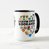 Ich bin eine Dustin Stevens Bookaholic-Tasse Tasse (VorderseiteRechts)