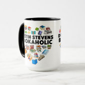 Ich bin eine Dustin Stevens Bookaholic-Tasse Tasse (Vorderseite Links)