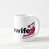 Ich bin eine echte Hausfrau Kaffee-Tasse Kaffeetasse (VorderseiteRechts)