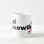 Ich bin eine echte Hausfrau Kaffee-Tasse Kaffeetasse (Mittel)
