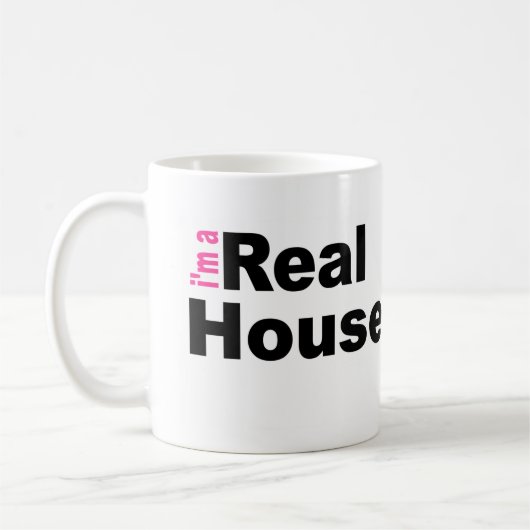 Ich bin eine echte Hausfrau Kaffee-Tasse Kaffeetasse (Links)