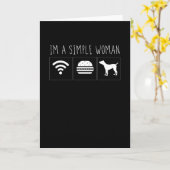 Ich bin eine einfache Frau Karte (Gelbe Blume)