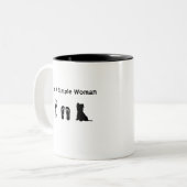 Ich bin eine einfache Frau mit Wein und Yorkie Zweifarbige Tasse (Vorderseite Links)