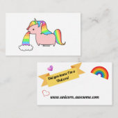 Ich bin eine Einhorn-Visitenkarte Visitenkarte (Vorne/Hinten)