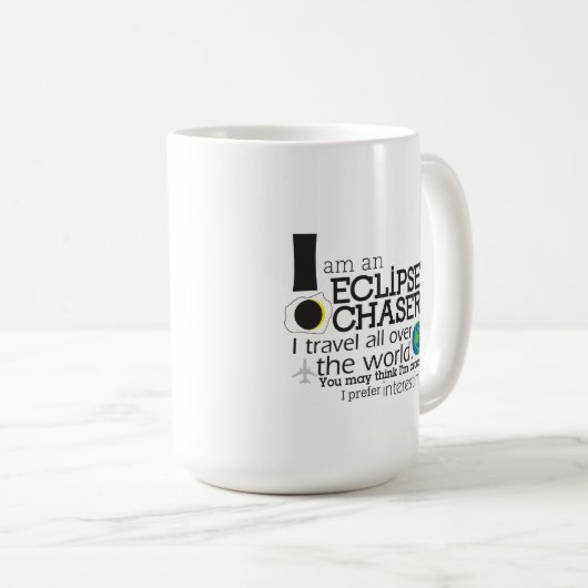 Ich bin eine Eklipsegeleitboot Kaffee-Tasse Kaffeetasse (VorderseiteRechts)