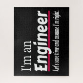 Ich bin eine ENGINEER-Funny-Neuheit Puzzle (Vertikal)