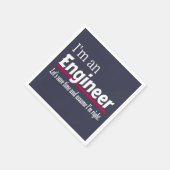 Ich bin eine ENGINEER-Funny-Neuheit Serviette (Ecke)