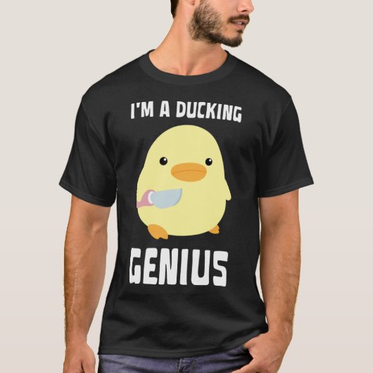 Ich bin eine Ente mit Kniffe-Meme T-Shirt (Vorderseite)