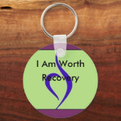 Ich bin eine Erholung wert Schlüsselanhänger (Vorderseite)