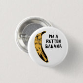 Ich bin eine faule Banane Button (Vorne & Hinten)