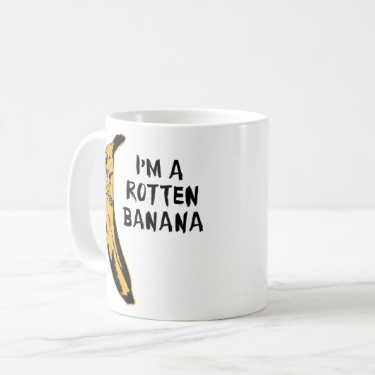 Ich bin eine faule Banane Kaffeetasse (Vorderseite Links)