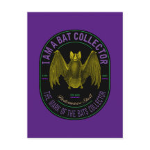 Ich bin eine Fledermauskollektionskarte