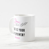 Ich bin eine Friseurin-Tasse Kaffeetasse (Vorderseite Links)