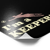 Ich bin eine Fußballhalterin Fotodruck (Ecke)