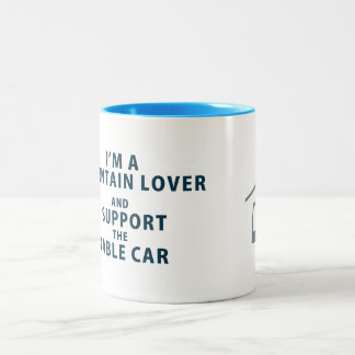 Ich bin eine Gebirgsliebhaber-Tasse Zweifarbige Tasse