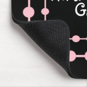 Ich bin eine Girly Mädchen-Mausunterlage mit rosa Mousepad (Ecke)