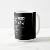 Ich bin eine glückliche Mama und habe eine verrück Kaffeetasse (VorderseiteRechts)