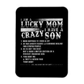 Ich bin eine glückliche Mama und habe eine verrück Magnet (Vertikal)
