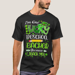 Ich bin eine glückliche Preschool Lehrerin Pencil  T-Shirt