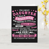 Ich bin eine glückliche Tochter, die ich einen ver Karte (Gelbe Blume)