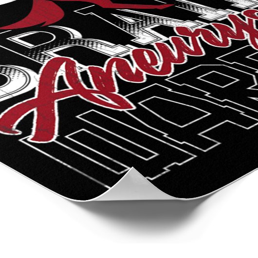 Ich bin eine Gra zur Unterstützung des Bewusstsein Poster (Ecke)