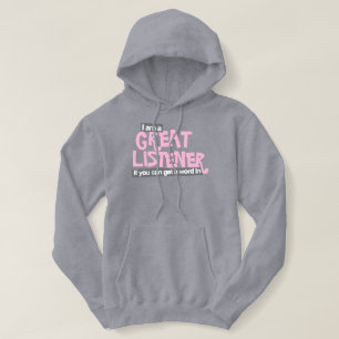 Ich bin eine großartige Hörerdamen plus die Größe Hoodie