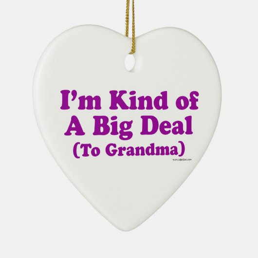 Ich bin eine große Sache zur Großmutter Keramikornament (Rechts)