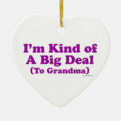 Ich bin eine große Sache zur Großmutter Keramikornament (Vorne)