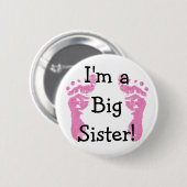 Ich bin eine große Schwester! Button (Vorne & Hinten)