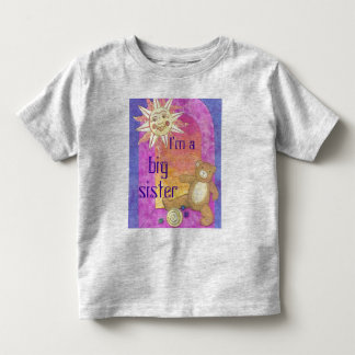 Ich bin eine große Schwester, jetzt Teddy Bear Kin Kleinkind T-shirt