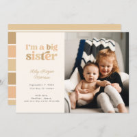 Ich bin eine große Schwester (neutrales) Foto Gebu