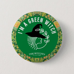 Ich bin eine grüne Hexe! Button